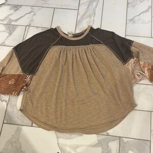 We the free oversized flowy top